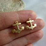 Anchor Stud Earrings In Silver-anchor Stud..